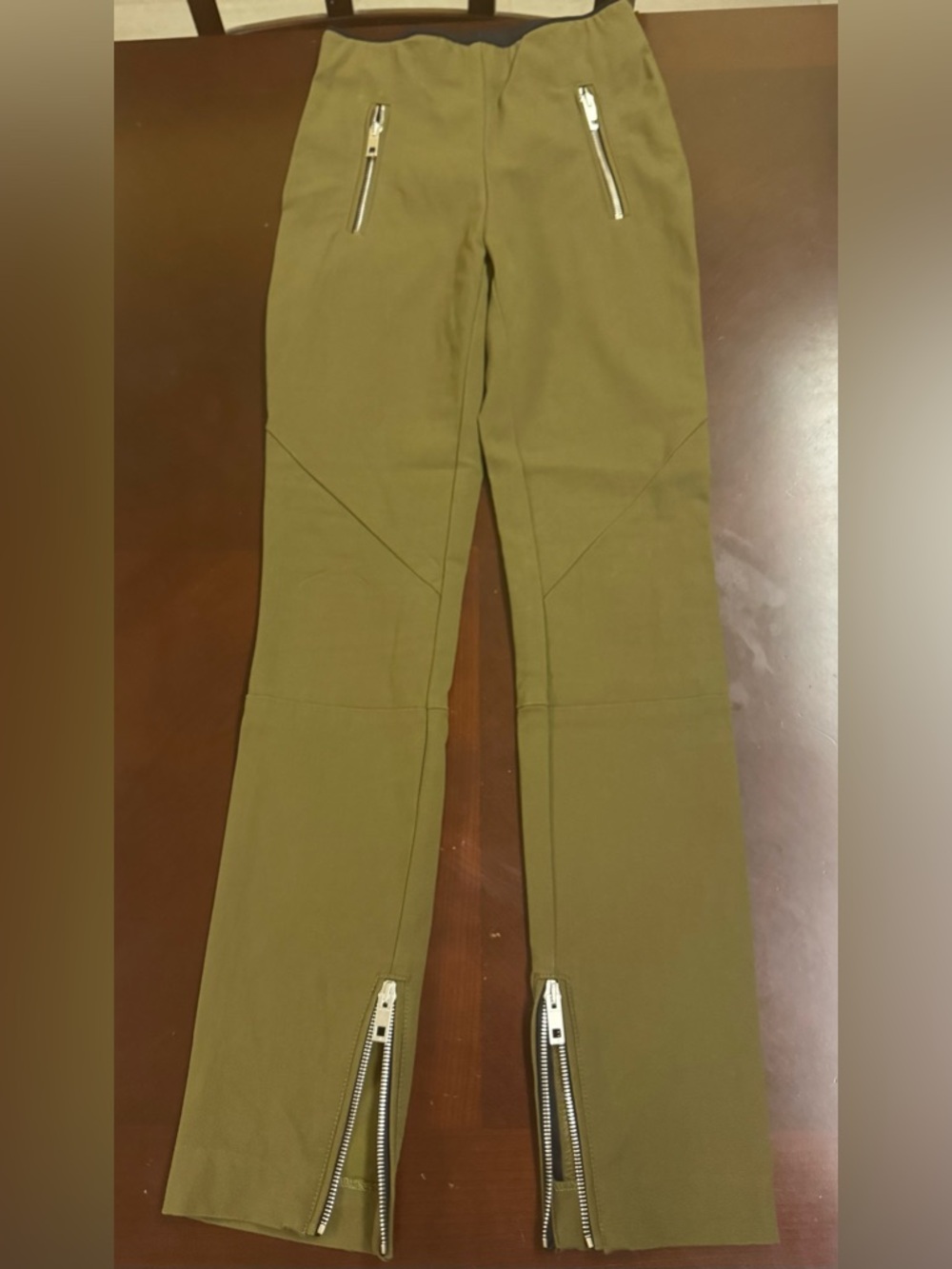 Rag & Bone Collier Cigarette Zipper Detail Ankle Pants